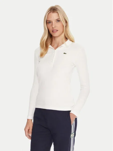 Lacoste Тениска с яка и бежов