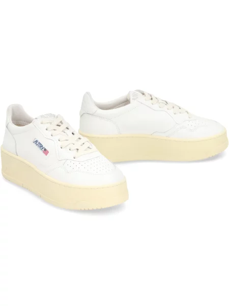 Autry Sneakersy Platform Low Ll weiss białe