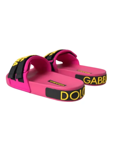 Klapki Dolce And Gabbana bez obcasa różowe