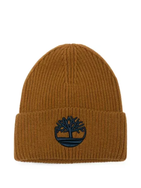 Czapka dziecięca Timberland brązowa