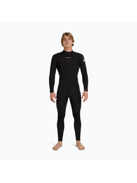 Costum de înot pentru bărbați Quiksilver Prologue+ mm Back Zip Flatlock black negru