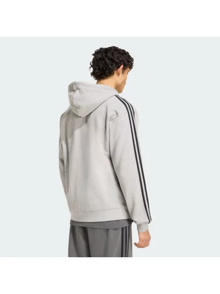 Mikina s kapucí a po celé délce Essentials French Terry bílá