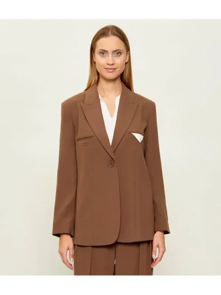 Armani Exchange Sacou | Relaxed fit maro