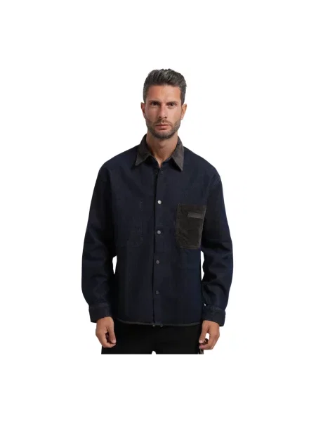 Koszula dżinsowa Armani Exchange niebieska