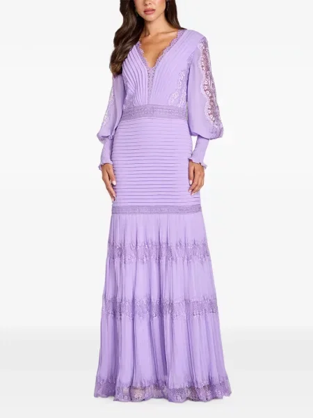 Rochie maxi Tadashi Shoji din dantelă violet