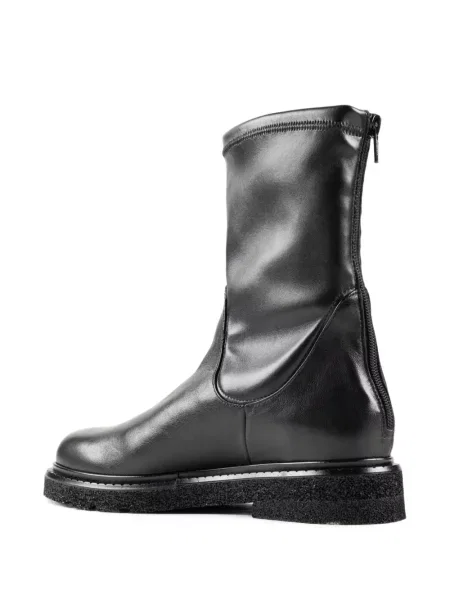 Cizme scurte Chuckies din piele negru