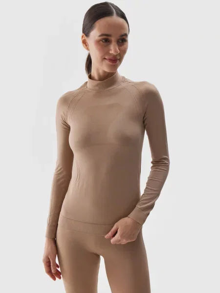 Termiczny koszulka 4f brązowa