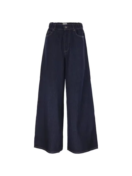Blugi cu picior larg Weekend Max Mara albastru