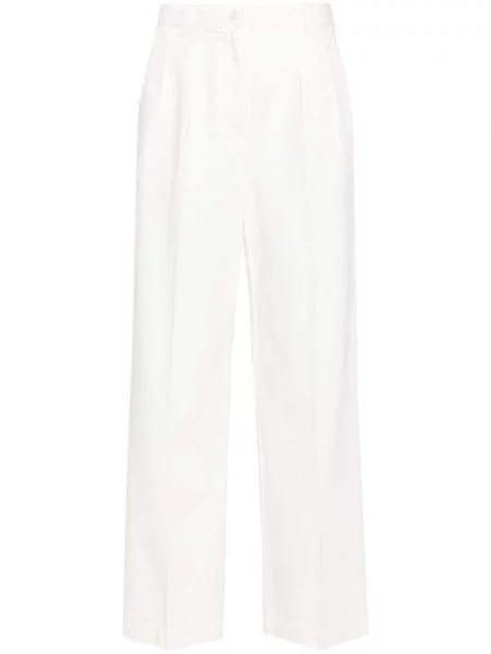 Blugi A.p.c. cu talie înaltă alb