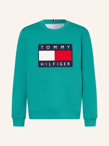 Tommy Hilfiger Mikiny petrolejová