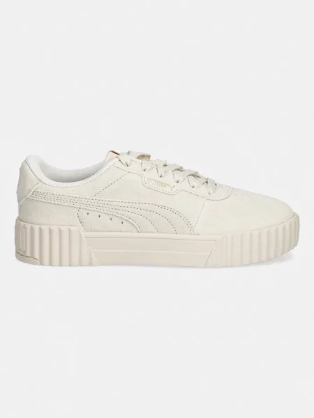 Sneakerși Puma din piele bej