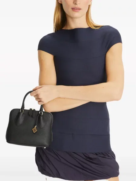 Geantă messenger Tory Burch din piele negru