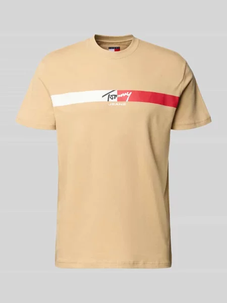 Tommy Jeans t-shirt beżowa