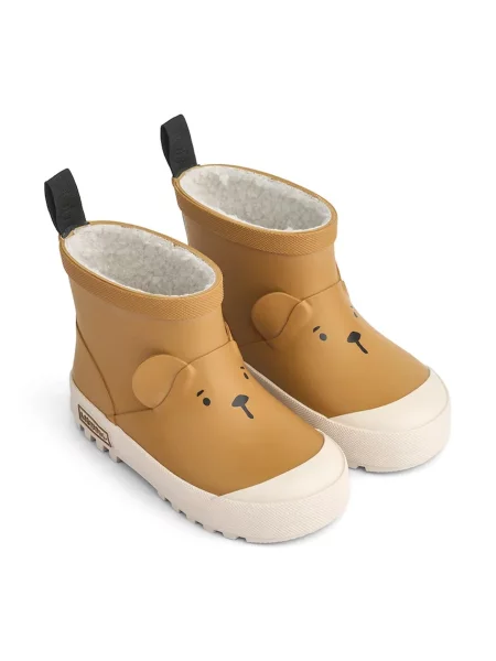 Liewood Detské gumáky Jesse Bear Thermo Rainboot hnedá