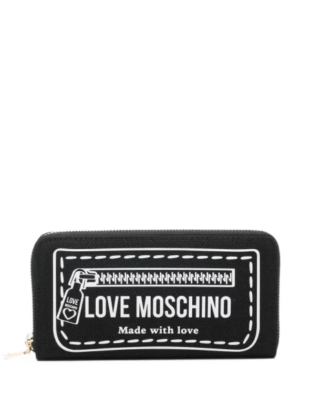 Portofel Love Moschino cu imagine negru