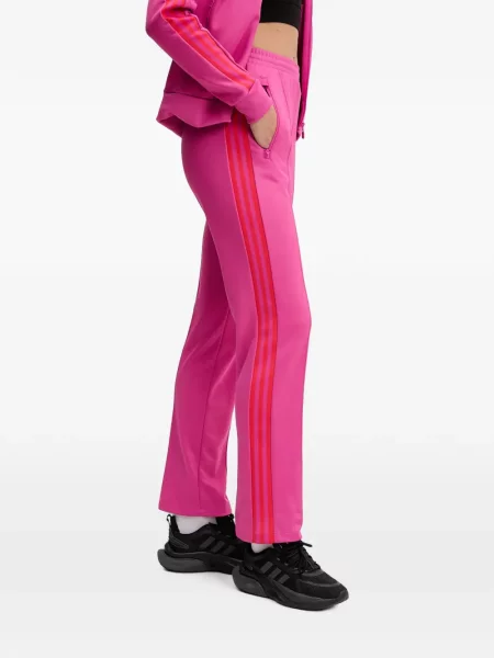 Pantaloni Adidas cu dungi cu autograf alergare albastru