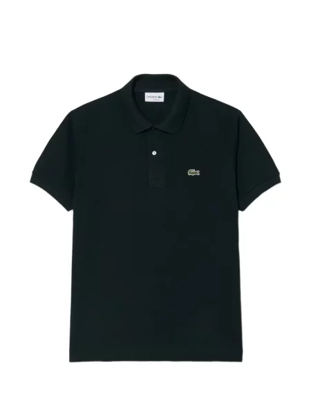 Tricou polo Lacoste clasic cu autograf verde