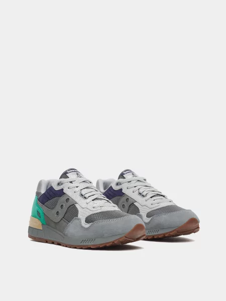 Замшевые повседневные кроссовки Saucony серые