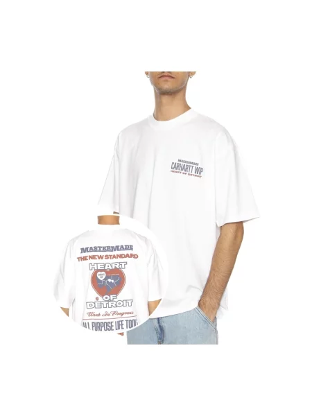 Carhartt WIP S/S Arcan T-Shirt Mężczyźni Koszulki Carhartt WIP Size: M biały