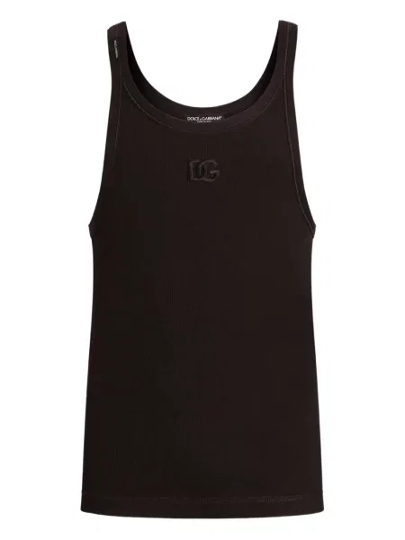 Cămașă Dolce & Gabbana cu broderie maro