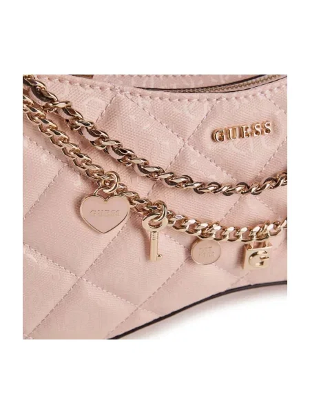 GUESS Geantă de umăr Libby pudră roz