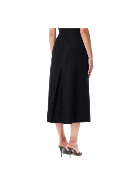 Spódnica-szorty Saint Laurent wełniane czarne
