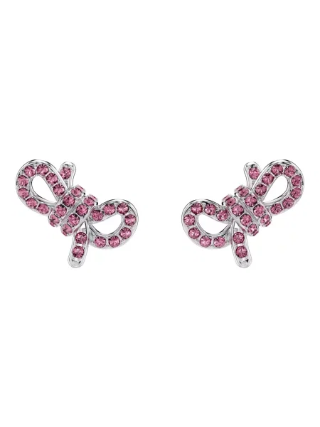 Kolczyki Swarovski różowe