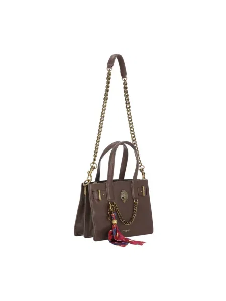 Kurt Geiger London torebka shopper skórzana SLOANE brązowa