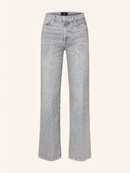 7 For All Mankind Wide Leg Džíny Lotta panalu šedé