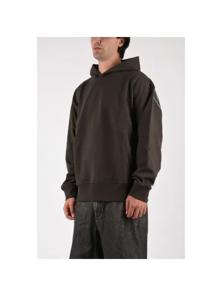Bluza z kapturem Diesel z kapturem szara