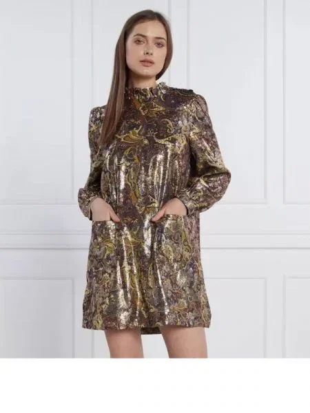 Ba&sh Rochie auriu