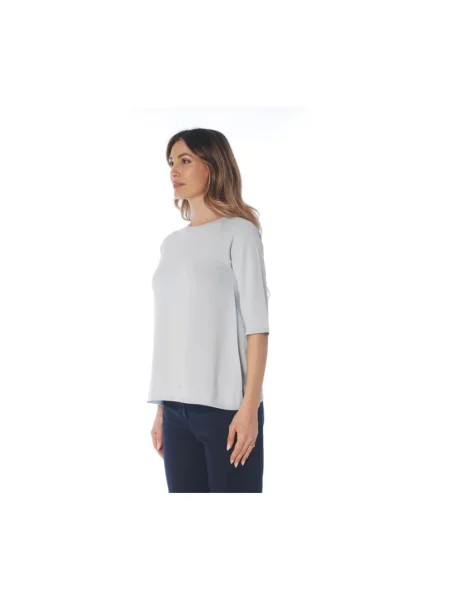 Dzianinowy sweter Kangra niebieski