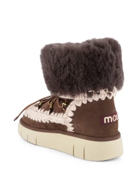 Botine Mou cu blană maro