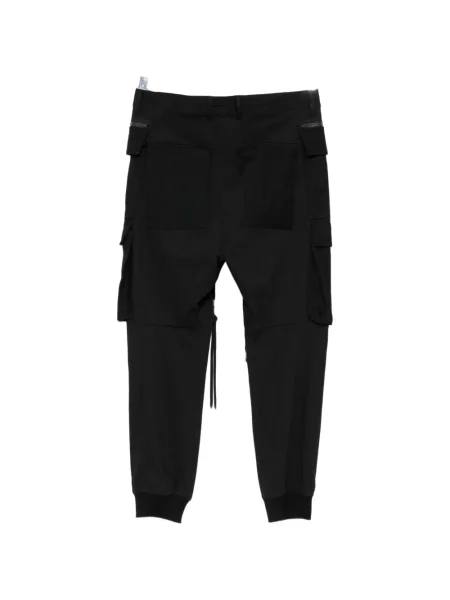 Pantaloni cargo D Hygen din jacard negru
