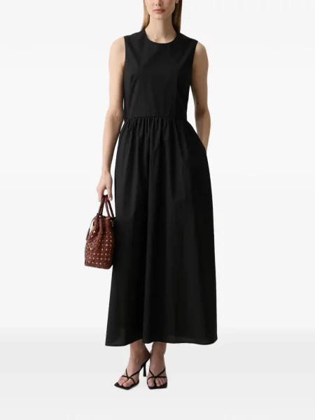 Rochie maxi Benetton fără mâneci negru