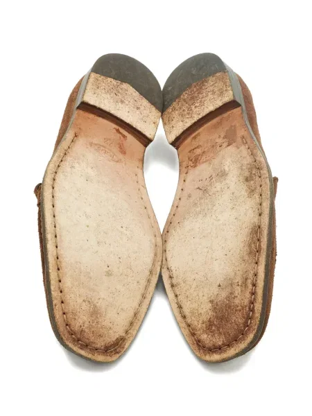 Pantofi loafer Tod's din piele de căprioară maro
