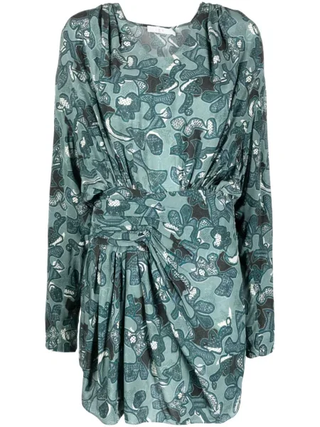 Rochie mini Iro scurtă de costum verde