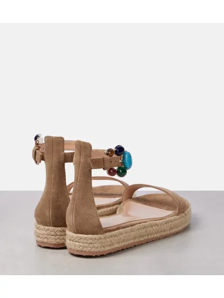 Sandale Gianvito Rossi din piele de căprioară maro