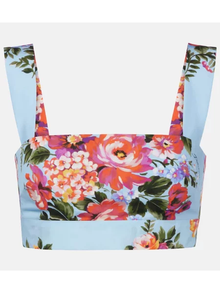 Top Dolce&gabbana cu model floral albastru