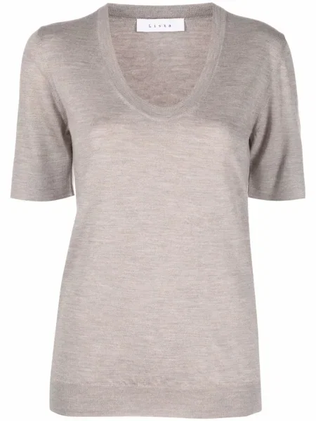 Top Liska tricotate maro