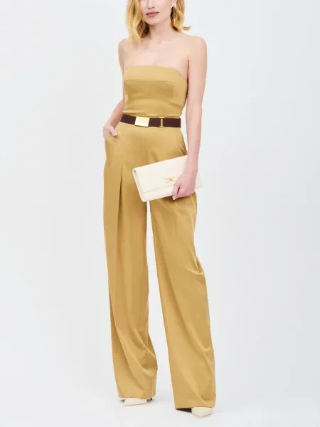 Комбінезон Elisabetta Franchi бежевий