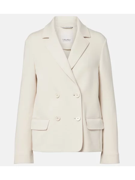 Sacou 's Max Mara din jerseu alb