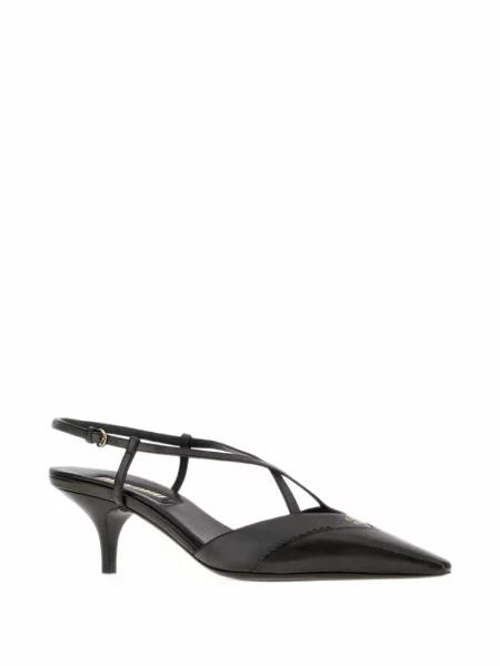 Pantofi cu toc Miu Miu slingback negru