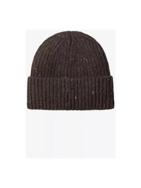 Czapka beanie z mieszanki wełny i bawełny model ANGLISTIC' Carhartt Work In Progress brązowa