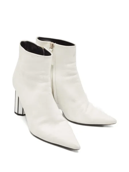 Cizme scurte Proenza Schouler cu dungi alb