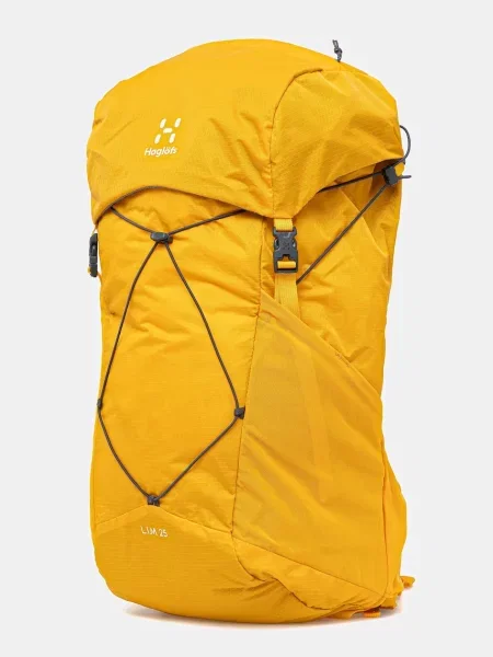 Однотонный большой рюкзак Haglofs желтый