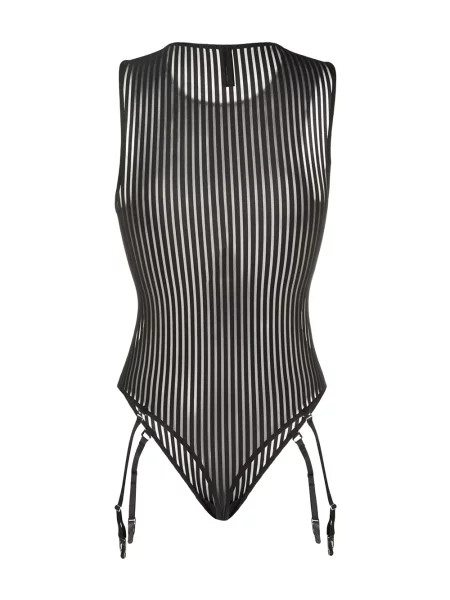 Dryžuotas glaustinukė Maison Close juoda