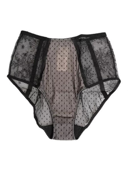 Slipy Dolce And Gabbana w grochy czarne