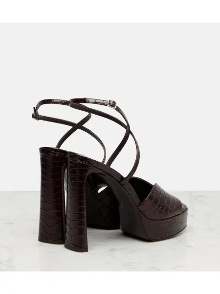 Sandale Jimmy Choo cu platformă maro