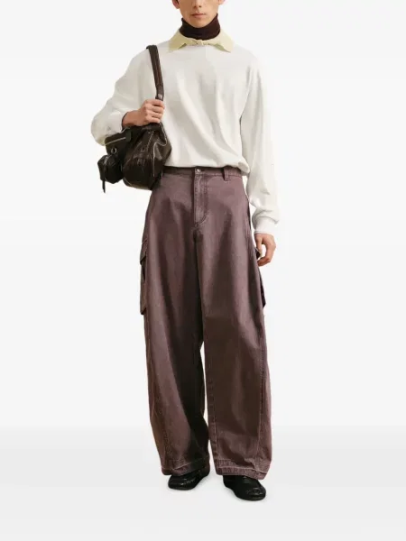 Lung tricou Croquis alb